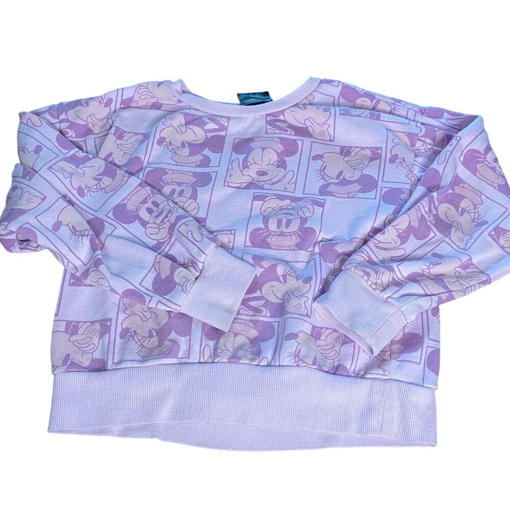 Disney Minnie Mouse pink character crew sweatshirt SIZE‎ 7